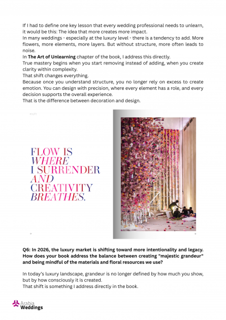 The Art of Design &mdash; Featured in Arabia Weddings